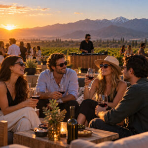 Monteluz Sunset DJ: Vinos, Cordillera & Música