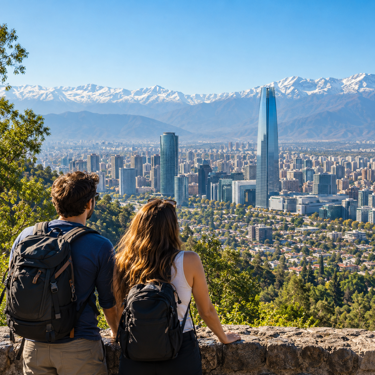 Santiago y la cordillera de los Andes